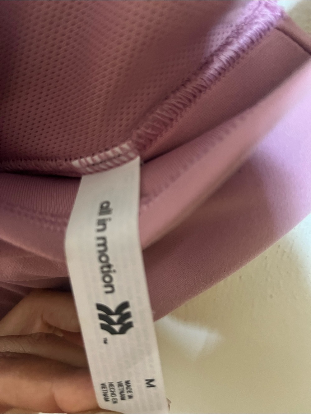 Mauve Ruched Bralette Sports Bra - Picture 3 of 3